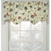 Ellis Curtain Carolina Crewel 50" x 15" Lined Scallop Valance,