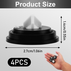 Wasserve Cistern Inlet Diaphragm, Valve Diaphragm Washers, 4 Pieces Sealing Membrane Float Valve, Membrane Side Entry Diaphragm Washers for Cisterns and Toilet Water Tank