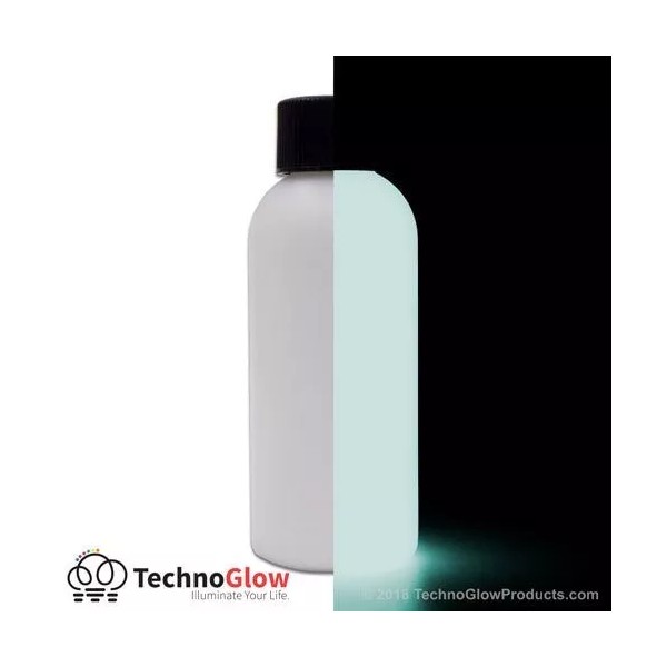 TechnoGlow Glow in the Dark Paint, Bright White - UV