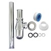Classical Basin Bottle Trap Chrome Sink Bathroom Waste Pipe 1-1/4