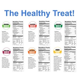 12 Flavor Variety Meat Sticks. No Added Nitrates, Gluten, Soy, MSG, Dairy, Nuts. 8 Grass-fed Beef Flavors, 3 Free-range Turkey Flavors & 1 Natural Pork Flavor (6 of Each, 72-cnt, 1-oz Stick)