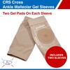 CRS Cross Ankle Malleolar Gel Sleeves. One Pair of Premium