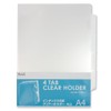 プラス クリアホルダー A4 インデックス付 4山 12枚 FL-204HO 88-068