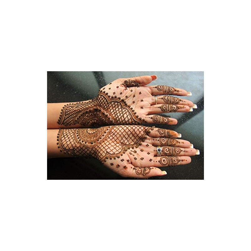 12 x Kaveri Natural Body Art Mehndi Cones Red Maroon