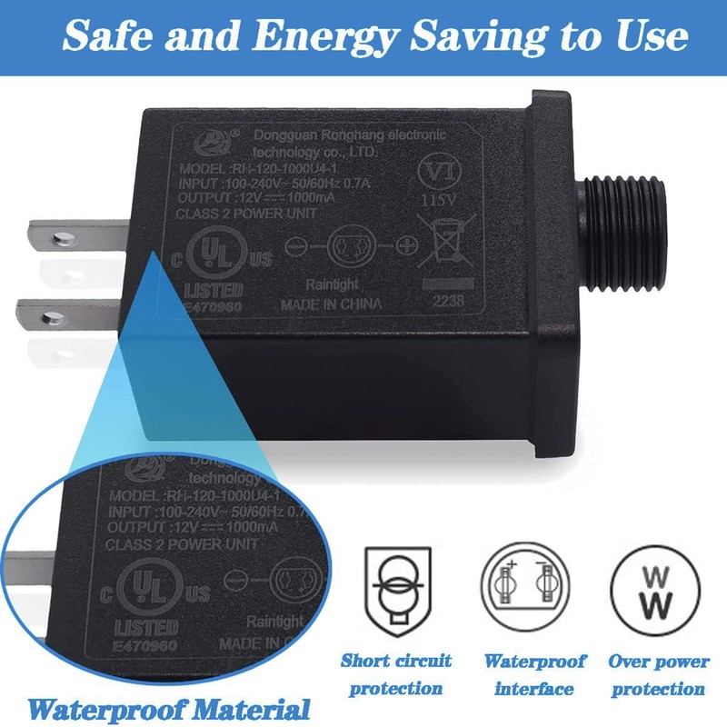 SLLEA Replacement Yard Inflatable Adapter - 1A Transformer US Plug