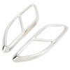 2PCS Quad Exhaust Tip Cover Tail Throat Decoration Replacement for