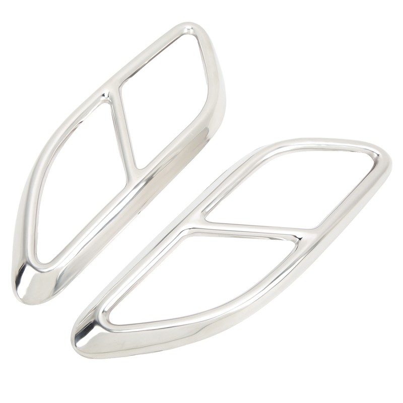 2PCS Quad Exhaust Tip Cover Tail Throat Decoration Replacement for