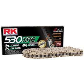 RK Racing Chain GB530XRE-118 Gold 118 Link XW-Ring Chain with Connecting Link