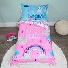 Baby Boom Funhouse Let's Chase Rainbows 4 Piece Toddler Bedding