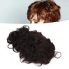 Men Short Black Wigs Soft Texture Breathable Adjust Net Firmly