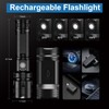 Rechargeable Flashlights 90000 High Lumens - 2 Pack, Super Bright