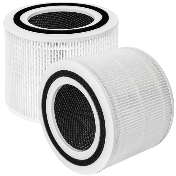 Core 300 Replacement Filter for Levoit Air Purifier Core 300-rf Core 300S, 3-in-1 Pre, H13 True HEPA, Activated Carbon Filtration System, Pack of 2