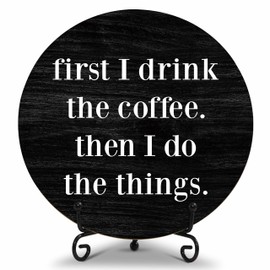 a36 Coffee Bar Decor Sign, Accessories & Must-Haves for Coffee Lovers - Farmhouse Kitchen & Home Office Decor