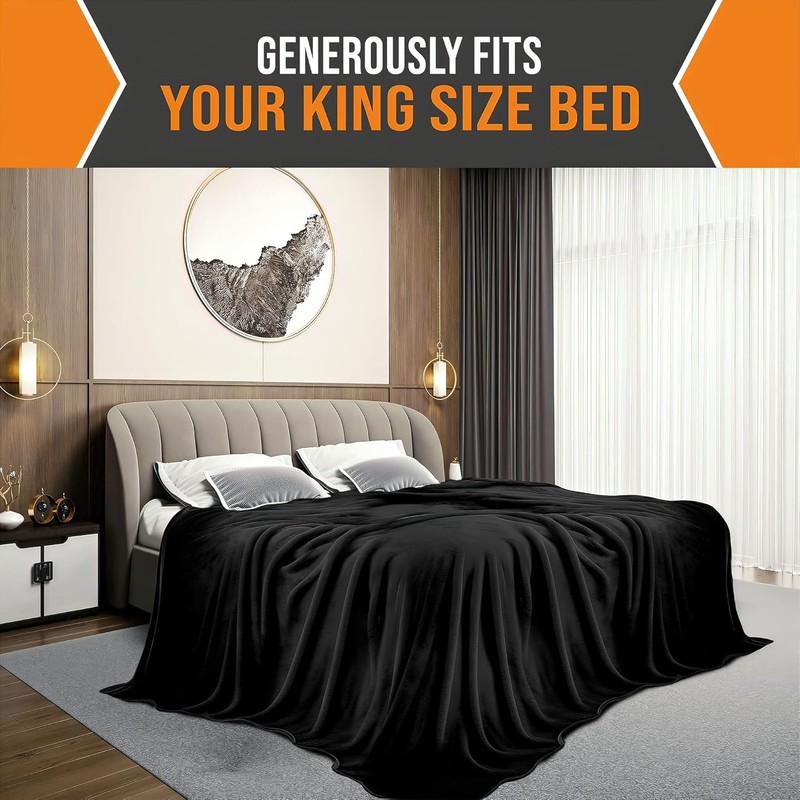 Big Oversized Blanket 120x120 Inches, Extra Soft, Lightweight, Worlds Biggest