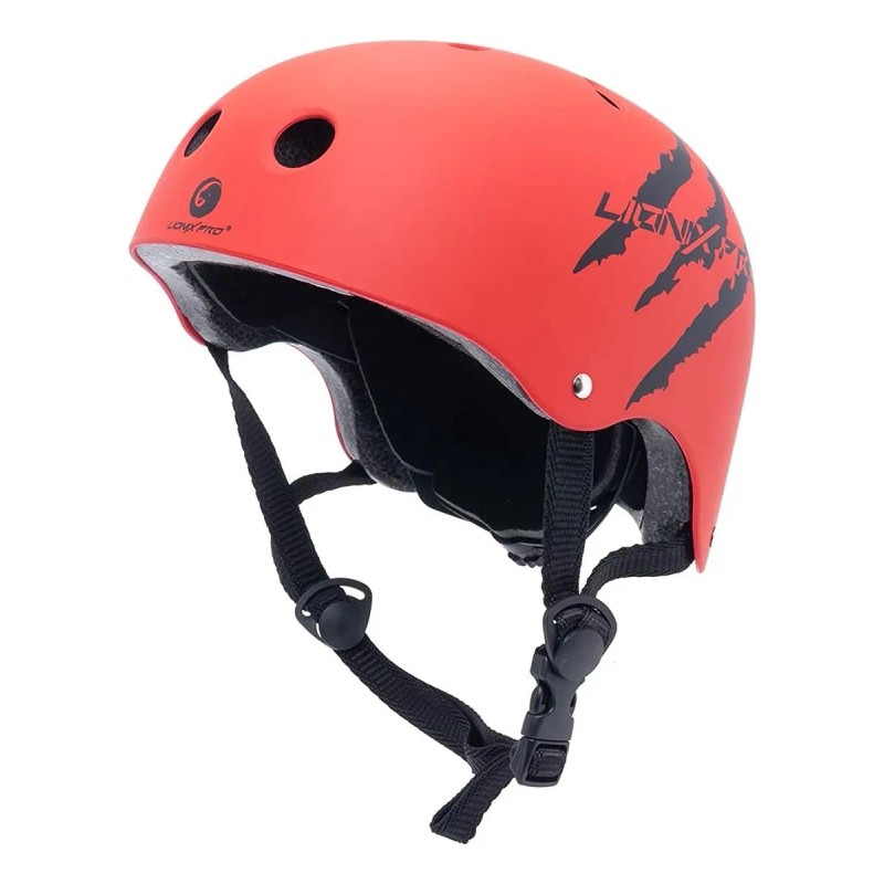Set De Casco Y Protectores Lionix Pro Shield Rojo
