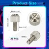 sourcing map 10 Pcs Computer Case Thumb Screws, M4x8 Thread