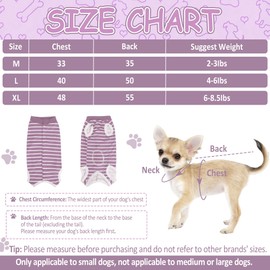 Dog Recovery Suit Post Surgery Bodysuit, Soft Breathable Surgical Pet Suit, E-Collar Alternative for Spay Neuter Wound Care, Anti-Lick Onesie for Medium, Large Dogs (Pink, L)