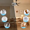 Eunice 7FT Ceiling Fan Duster with Extension Pole, Adjustable and