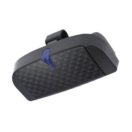 Titgoes Car Sun Visor Sunglasses Case, 6.7" x 3.2" Auto Sunglass Holder Glasses Storage Hard Case, Plastic Eyeglasses Holder Protective Box Clip, Universal for Most Cars (Black)