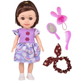 Forest & Twelfth Glamour Locks Dolls Princess Dolls and Accessories to Unlock The Magic of Hairstyling, Adorable Fashion Dolls Toys for 3+ Year Old Girl, All-Occasion Doll Gift for Girl
