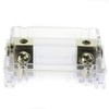 VOODOO Brushed Nickel Fuse Holder 2/0 or 2/0 or 1/0