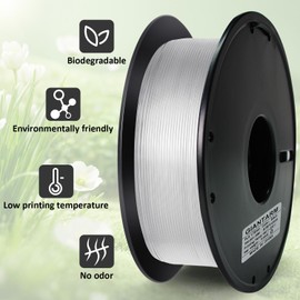 GIANTARM 3D Printer Filament, 0.5kg Transparent PLA Filament,1.75mm Dimension Accuracy +/- 0.03mm, 3D Printing Filament