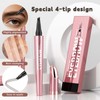 Augenb Rough Pencils, Waterproof, 3D Microblading Sweatproof Eyebrow Pencil with