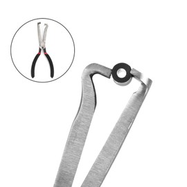 TMZDCJK Electrical Disconnect Pliers, 8 inch Automotive Electrical Connector Disconnect Pliers Spark Plug Disassembly Tool (1PC,Black)