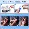K&FCOPTEE Rechargeable Invisible Digital Hearing Aids For Adult In-Ear With