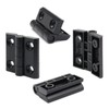 BLCCLOY 4Pcs 1010 Hinge 10 Series Extrusion Profiles Pivot Hinges