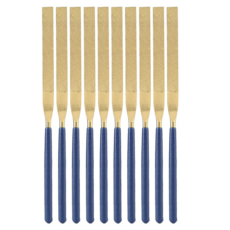 10Pcs High Wear resistant Diamond Flat Files Jewelry Repair Tool