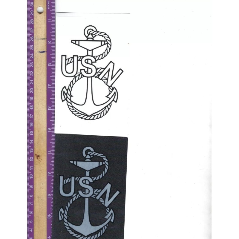 CLASSIC CHIEF PETTY OFFICER USN NAVY E-7 STICKER DECAL