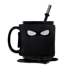 Hyzone Creative Ninja Shaped Ceramic Coffee Cup, Water Cups With Peculiar Designs, Fashionable Tea Cups (Ninja)