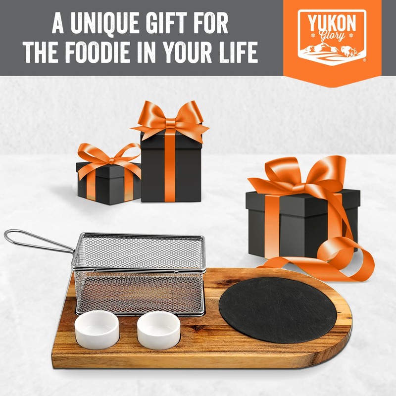 Yukon Glory™ Burger Serving Set, Perfect For Foodies, Burger Lovers