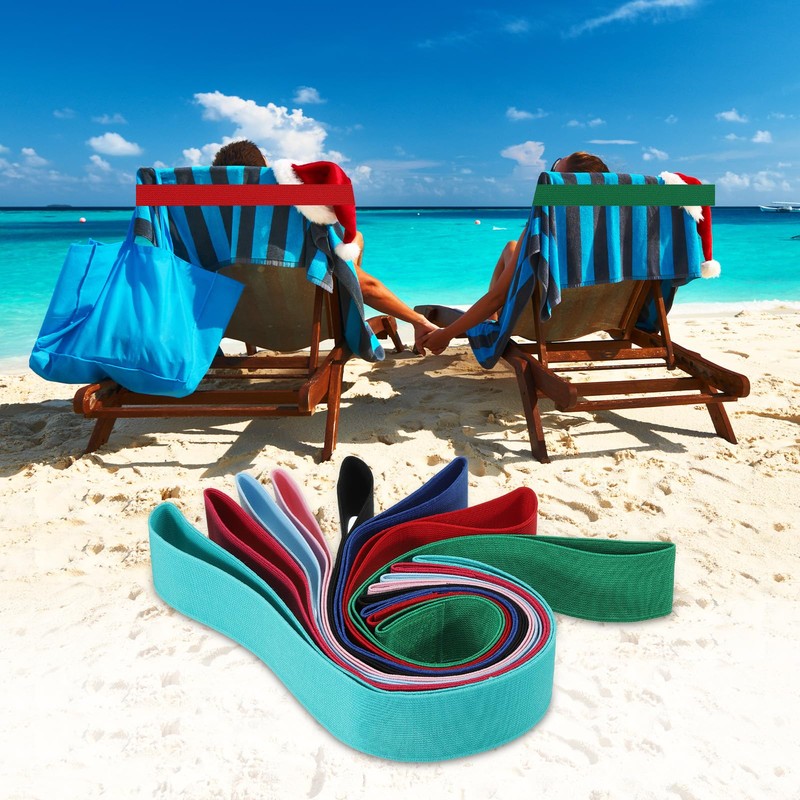 PATIKIL Towel Bands, 6 Pack Stretchable Towel Clips Cruise Essentials