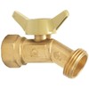 Homewerks, Brass, VHN-QTR-B4B Hose Bibb with 1/4-Turn and No-Kink Design,