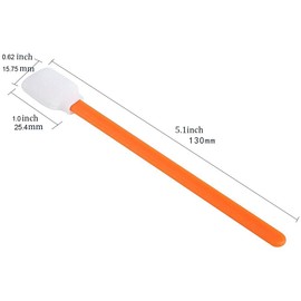 Wellgler's 200pcs Disposable Crevice Cleaning Brush，car air-Conditioning Vents Brush， Window Rails 、Door Rails、Refrigerator Gaps 、Toilet Gaps Brush （Orange）