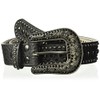 Nocona Belt Co. Women's Tone Bling Center Belt, Black, Small