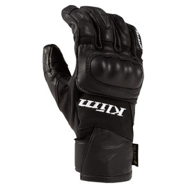 KLIM Women's Adventure GTX Motorcycle Short Gloves (Small, Black)