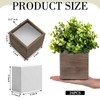Suzile 24 Set Wooden Planter Box Square Wood Flower 4