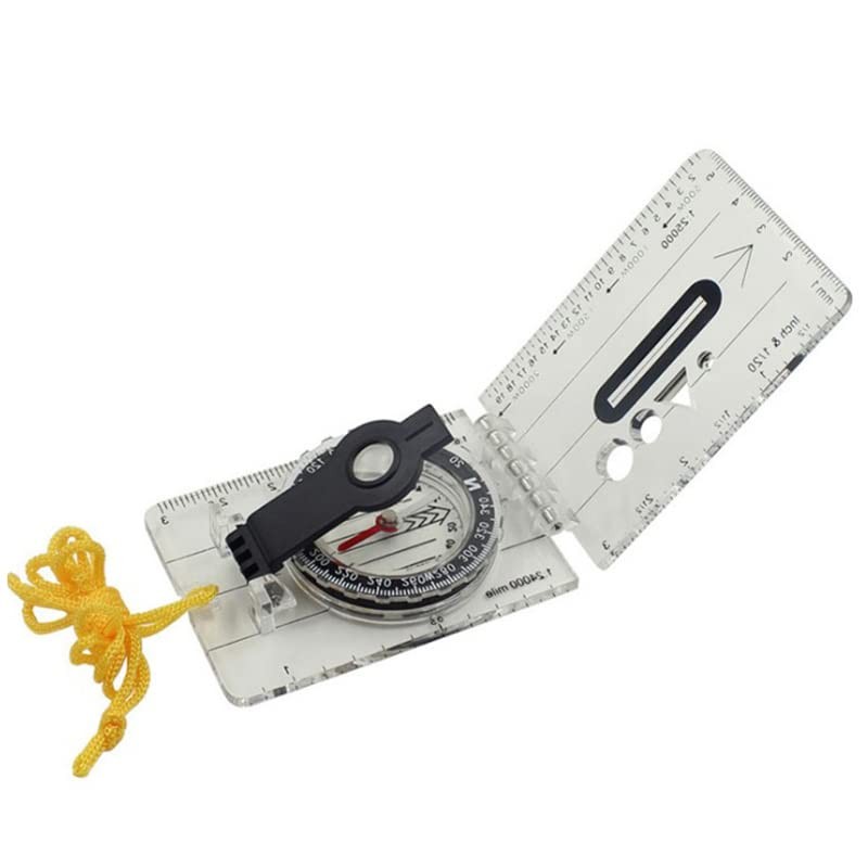 AIMALL Pocket Navigation Compass with Map Reading Magnifier, Base Plate,