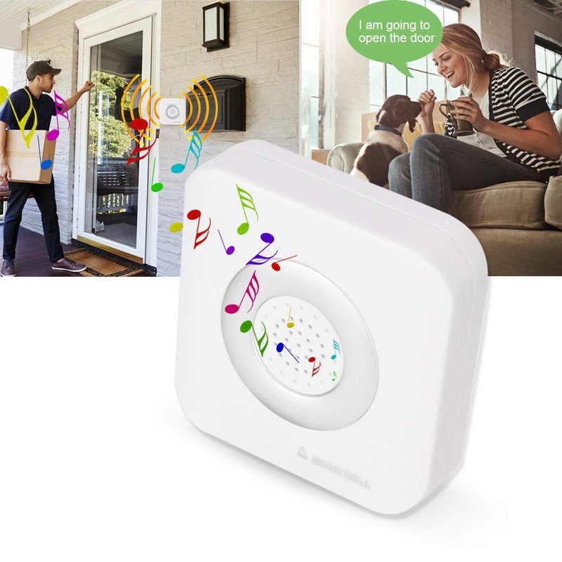 12V Wired Doorbell 4 Core Door Bell Alarm Wall-Mounted for