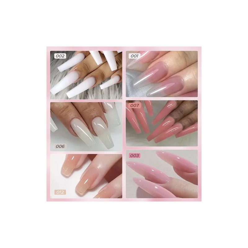 Kit Para De Polygel Uñas Completo Acrilico Uñas Con 15pcs