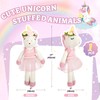 Shappy Christmas Unicorn Stuffed Animals 17 Inches Ballerina Doll Wool