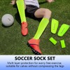 Ukontagood 2 Pairs Mens Grip Soccer Socks, 2 Pairs Shin