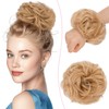 SEGO Human Hair Messy Bun Scrunchie Updo Real Bun Hair