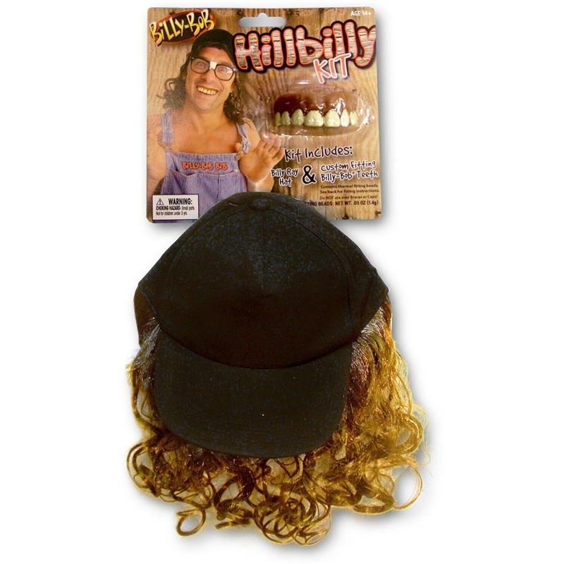 Billy Bobs Costume Kit Hat Hair and Teeth