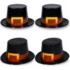 Liliful 4 Pcs Pilgrim Hats Thanksgiving Hat Thanksgiving Novelty Top