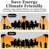 Upgraded Patio Heater Reflector Shield,(Large,3Panels) Propane Heaters Heating Deflector,Effective Heat