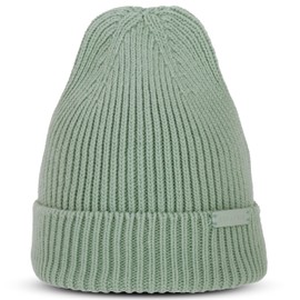 Expatrié Women's Beanie - Luna - Knitted Hat for Autumn Winter - Soft Warm Winter Hat - Hat Stylish, Elegant and Timeless, sage green